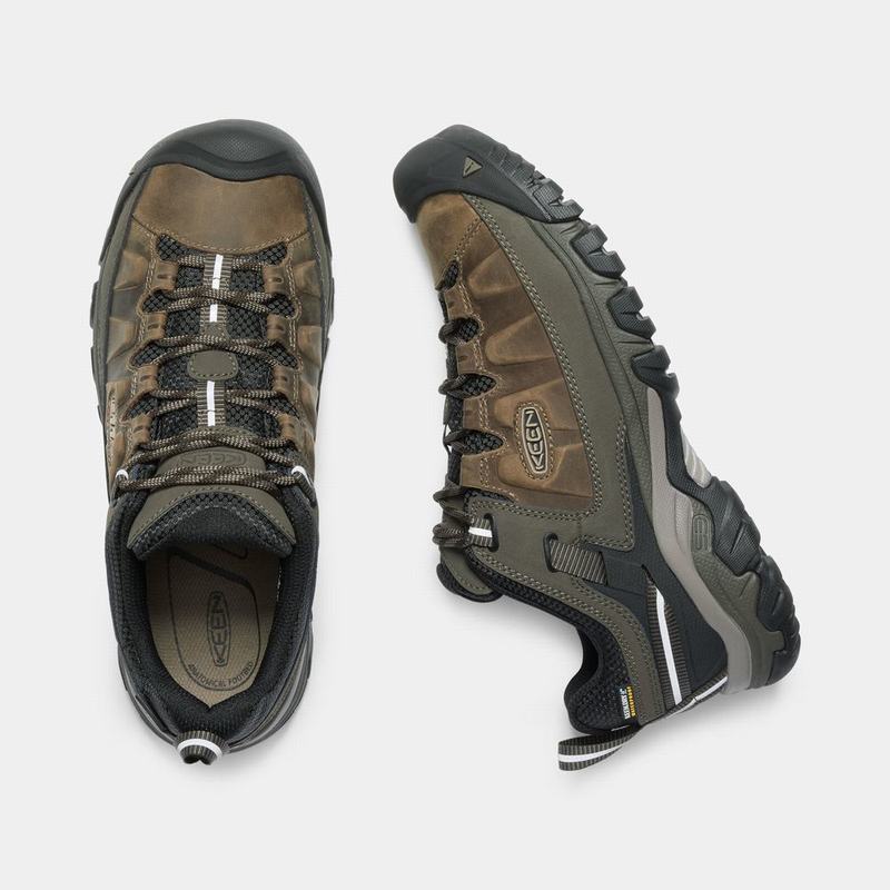 Zapatos Trekking Keen Targhee III Waterproof Para Hombre Marrom/Verde Oliva - Zapatos Keen Mexico (7